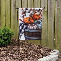 Basket Full of Pumpkins Garden Flag