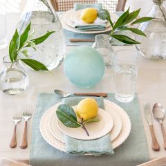 Basketweave Texture Creamware Dinner Plate