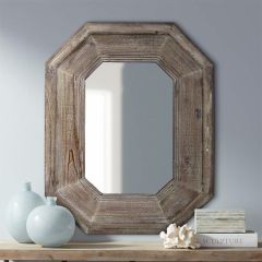 Rustic Farmhouse Framed Wall Mirror