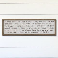 In This House Framed Wall Decor