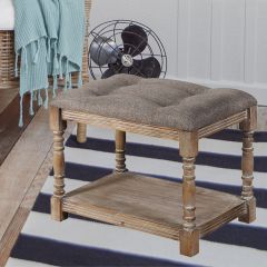 Casual Cushion Top Ottoman