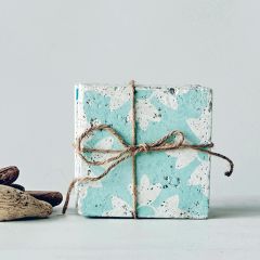 Patterned Cement Tile Coasters Set of 4