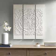 3 Panel Medallion Canvas Wall Art
