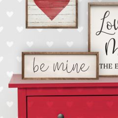 Be Mine White Wall Art