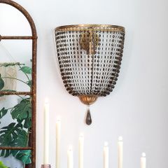 Beaded Wall Sconce Light