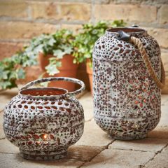 Beautiful Accents Pierced Candle Lantern