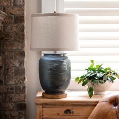 Beautiful Blue Shoals Table Lamp