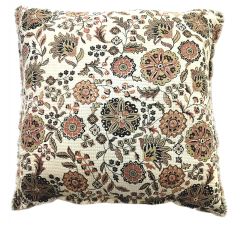 Beautiful Botanical Print Accent Pillow Fennel