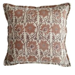 Beautiful Botanical Print Accent Pillow Quince