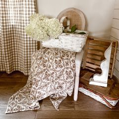 Beautiful Botanical Print Throw Blanket Millett