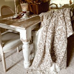 Beautiful Botanical Print Throw Blanket Millett
