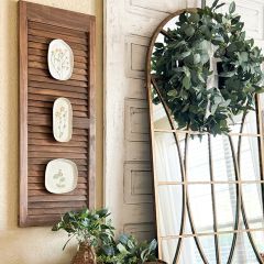 Beautiful Botanical Stoneware Serving Plate Set of 3