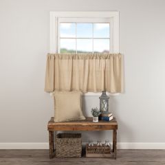 Beautiful Burlap Tier Curtain Set of 2