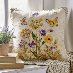 Beautiful Butterfly Meadow Accent Pillow