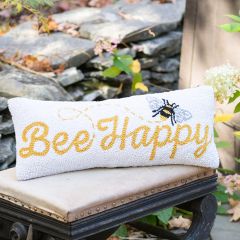 Bee Happy Lumbar Hook Pillow