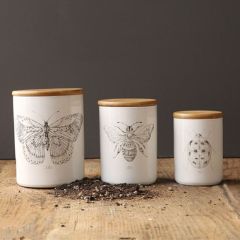 Bee Stoneware Canister