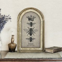 Bee Trio Linen Wall Art