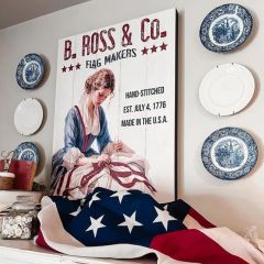 Betsy Ross And Co Wrapped Canvas Wall Art