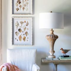 Beveled Base Farmhouse Table Lamp