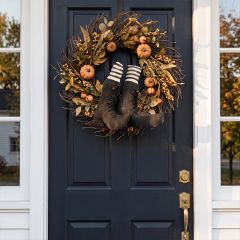 Bewitched Boots Hanging Halloween Decor