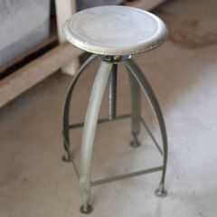 Adjustable Metal Backless Stool