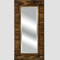 Pieced Wood Framed Mirror