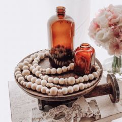 Natural Wood Bead Garland