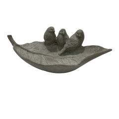 Birds On A Leaf Garden Statue