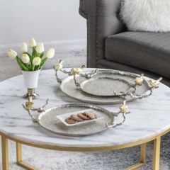 Birds On Branches Decorative Tray