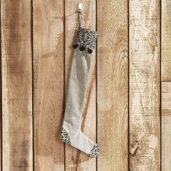 Black and Tan Medallion Pattern Stocking