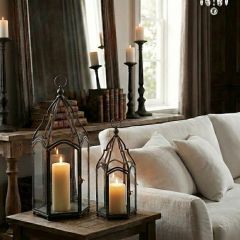 Black Cathedral Lantern Set of 2