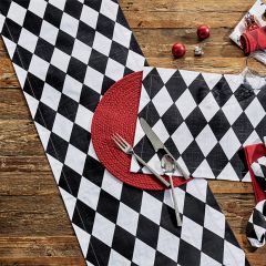 Black Diamonds Table Runner