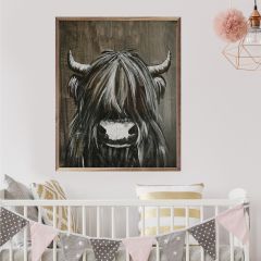 Black Highland By Morgan Adams Framed Wall Art