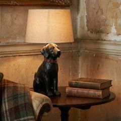 Black Lab Table Lamp with Shade