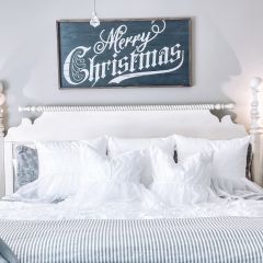 Black Merry Christmas Wall Sign