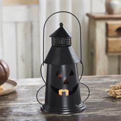 Black Metal Halloween Tealight Lantern
