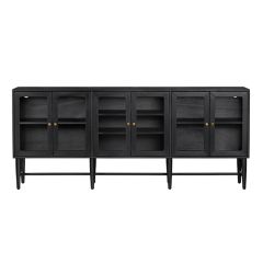 Black Painted 6 Door Sideboard