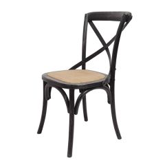 Black Wash Cross Back Cottage Chair