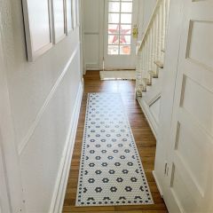 Blooming Flower Vinyl Mat Rug