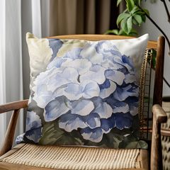 Blooming Hydrangea Cottage Pillow Cover