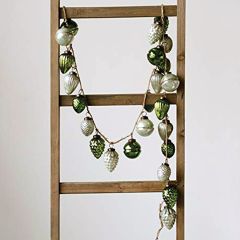 Blown Glass Mercury Ornament Garland