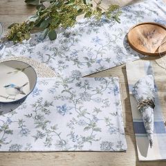Blue Floral Garden Placemat Set of 4