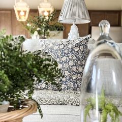 Blue Jay Floral Cotton Pillow Cover Set of 2