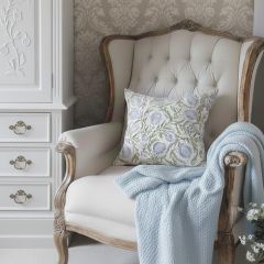 Blue Pomegranate Block Print Pillow Cover Square