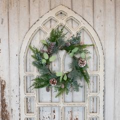 Blueberries Pine and Cedar Candle Ring 18 Inch