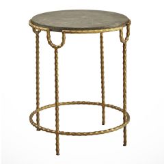 Bluestone Top Round Accent Table