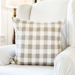 Farmhouse Gingham Check Pillow Cover