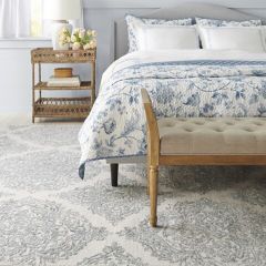 Bohemian Beauty Ivory/Blue Area Rug