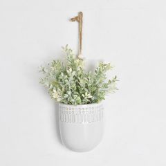 Boho Chic Ceramic Hanging Wall Pocket