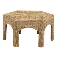 Boho Chic Woven Coffee Table